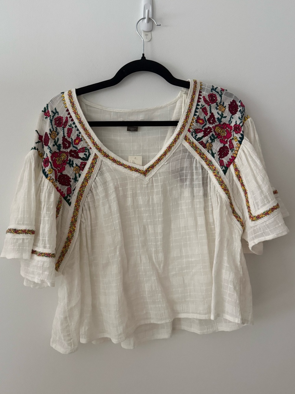 NWT Anthropologie Pilcro Embroidered Blouse